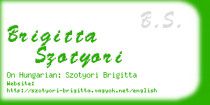 brigitta szotyori business card